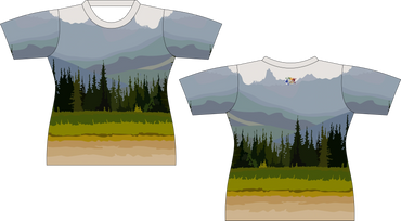 Northern Mountain Landscape Sublimated Shirt