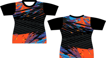 Orange Yellow Splash Sublimation Sports Shirts
