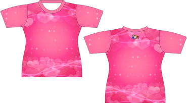 Pink Wind Hearts Sublimated Shirt