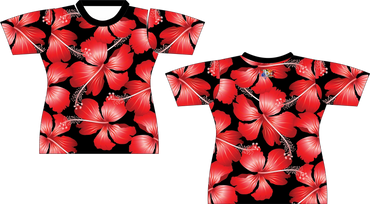 Red Flower Sublimated Shirt
