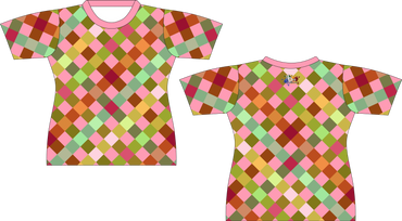 Retro Pink Plaid Sublimated Shirt