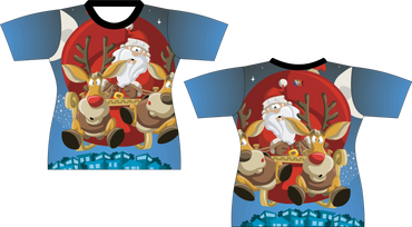 Santa Claus Christmas Sublimated Shirt