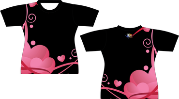 Side Panel Hearts Sublimated Shirt