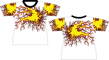 Splatter Flames Sublimated Shirt