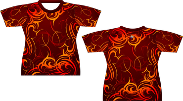 Swirl Flames Sublimated Shirt