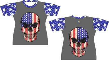 USA Skull Sports Shirt