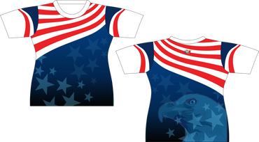 USA Star Eagle Patriotic Sublimated Shirt