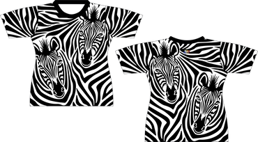 Zebra Couple Print Sublimated Shirt