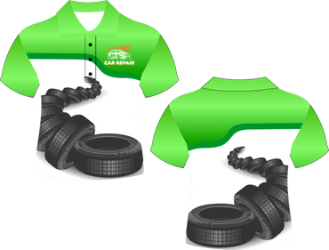 Auto Tire Sublimated Polo Shirt