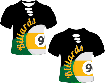 9 Ball Pool Billiard Sublimated Shirt