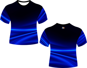 Blue Glow Abstract Shirt