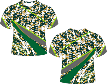 Gold Green Camouflage Sublimation Shirt