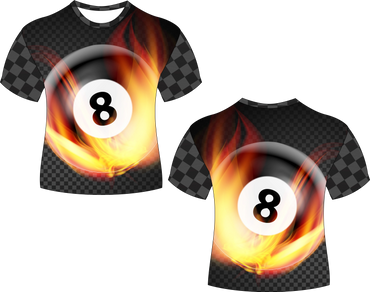 Carbon Fiber Pool Billiard Sublimated Shirt