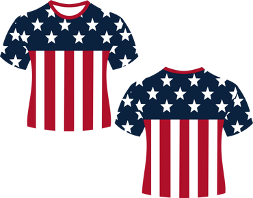 Draped USA Flag Sublimated Shirt