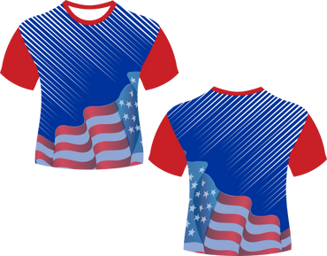 USA Flag and Stripes Sublimate Shirt