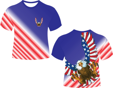 Bald Eagle Flag Sublimated Shirt
