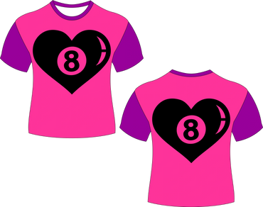 Heart Pool Billiard Sublimated Shirt