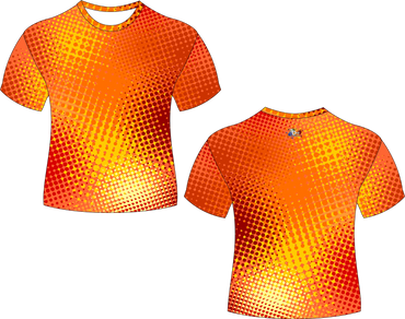 Orange Circle Abstract Shirt