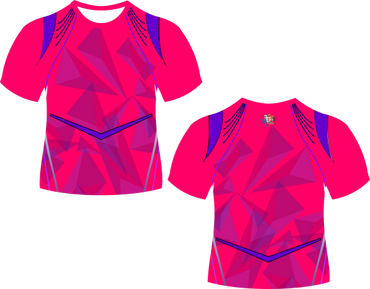 Pink Purple Tri Sublimated Softball Jersey