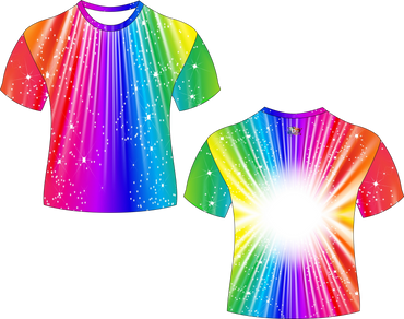Rainbow Starburst Abstract Sublimation Shirt