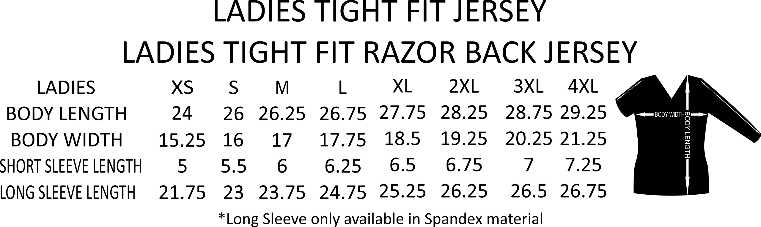 Sublimated tight fit jersey