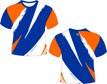 Slash Orange Blue Sublimation Jersey