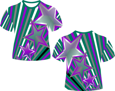 Teal Stars Sublimated Fastpitch Softball Jersey