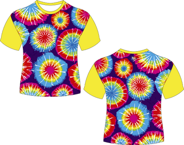 Circles Tie Dye Sublimated Shirts