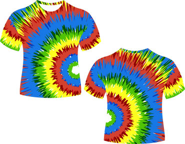 Half Circle Tie Dye Sublimated Shirts