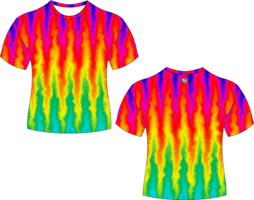 Scratch Tie Dye Sublimated Shirts