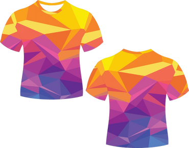 Triangle Rainbow Tie Dye Sublimated Shirts