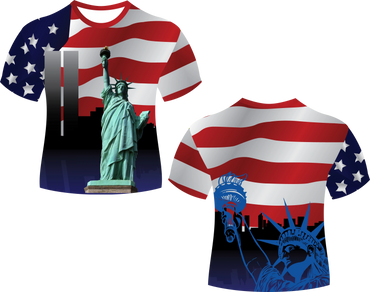 World Trade Center Flag Sublimated Shirt