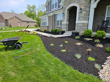 Mulch Installation completed by Rosewood Lawncare