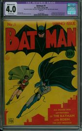 Batman 1 CGC 4.0 First Joker & Catwoman Golden Age
