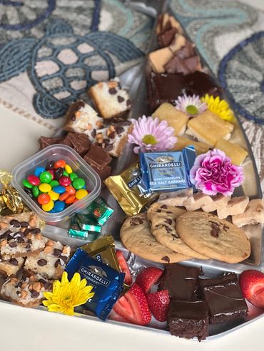 A dessert platter option available on a Martha's Vineyard boat tour.