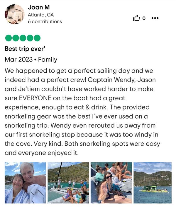 Review of Captain Wendy, female boat captain in Martha's Vineyard