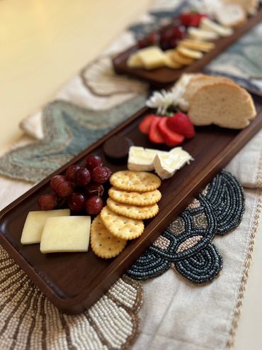 Individual nibbles platers included on a sunset sail Martha's Vineyard boat tour.