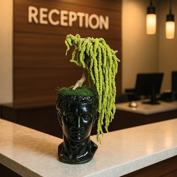 Moss decor with natural moss and plants moss cyprus