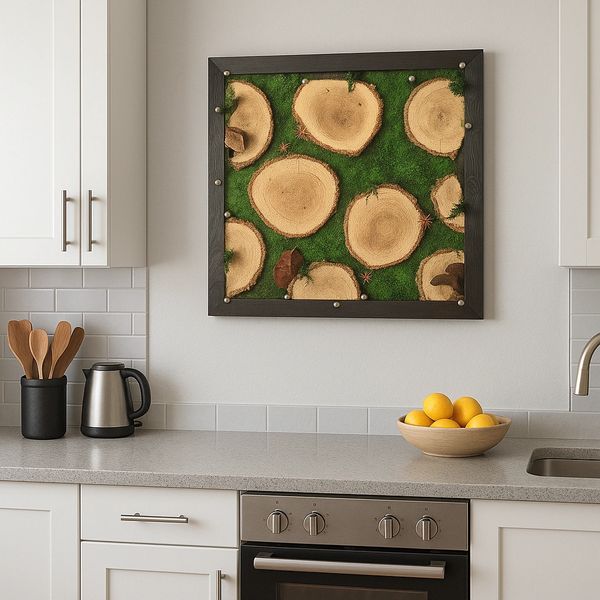 Moss wall frames, with natural moss and zero maintenance moss cyprus