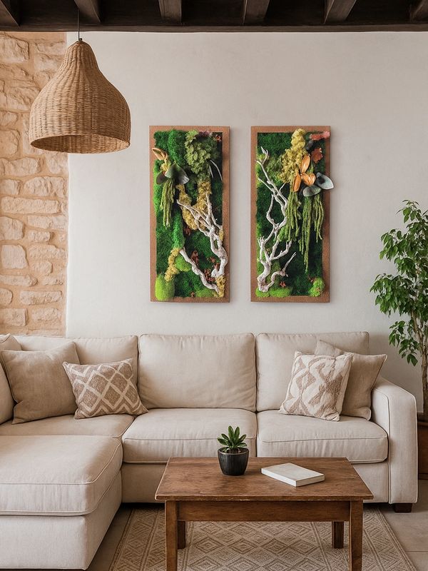 Moss wall art handmade zero maintenance by Mossy Moss Cyprus