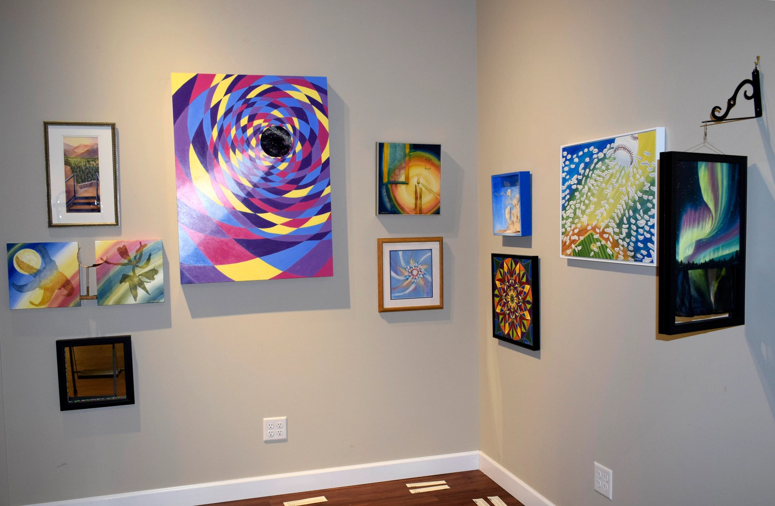 The art series as shown at Great Rivers Art Center in Little Falls, Minnesota in 2022.