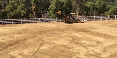 grading riding arena