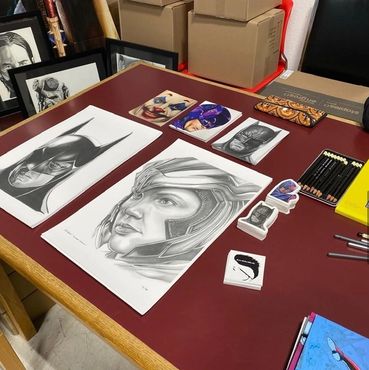 new art prints featuring the pencil drawings of portrait artist Jessica Archer were made