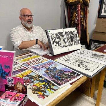 local comic artists were in attendance at comic book store Heroes world