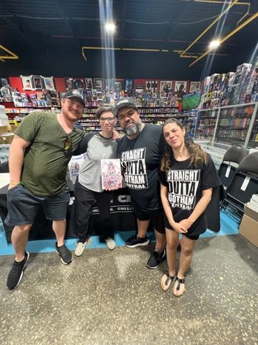 rascal randy exclusive variant cover signing at Gotham central comics and Jessica archer artworks