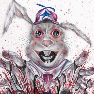 original art of comic book character Rascal Randy drawn by comic artist Jessica archer artworks