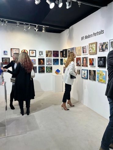 modern portraits art show featuring portrait art by pencil artist Jessica archer artworks