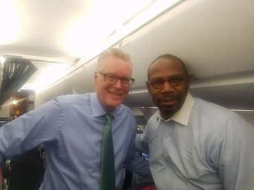 Ed Bastian, CEO of Delta Airline and Dr. Sewell returning from a meeting in Washington, DC.