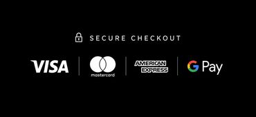 Secure checkout with major payment options.