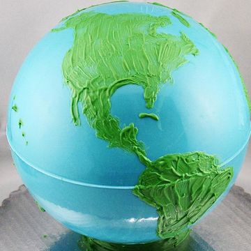 Earth Day, globe, chocolate piñata, traveler, world, wanderlust, dessert, cake, earth, sweets, treat